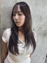 テラス 世田谷 経堂(Terrace)&nbsp;暖色ロング_ハッシュカットグレージュデザインカラー