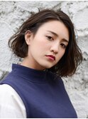 大人かわいい小顔ワンレン{エアリーショート/ミニマムボブ/ボブ}