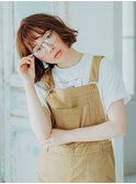 ゆるふわ切りっぱなしボブ/20代/30代/40代/50代/岡山/表町