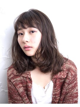 マイラ 銀座(myla) 髪質改善小顔ハイライトカラーのセミウェットウェーブミディ