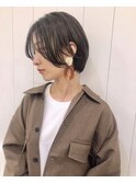 ショートボブ☆オリーブグレージュ 