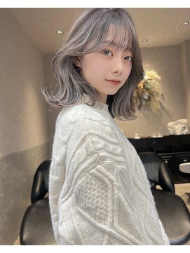 ロンド レア 天神大名店(Lond Le’a) ダブルカラー/インナーカラー/イヤリングカラー/ミルクティー