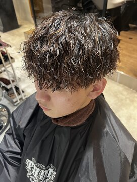 エイトメン 吉祥寺店(EIGHT MEN) ツイストスパイラルパーマ　波巻きスパイラルパーマ　ハイライト