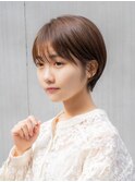 マッシュショート20代30代ココアブラウン髪質改善青山表参道