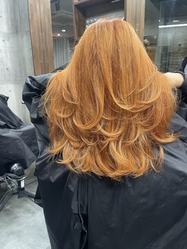 ラフ(LAFF) #バレイヤージュ#グレージュカラー#ボブウルフ#ココアベージュ