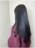 顔まわりレイヤー×ブラックロング