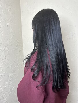 ヘア カンパニー トワ 千葉店(TOWA) 顔まわりレイヤー×ブラックロング