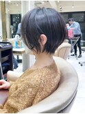 ショートボブ髪型30代40代50代前髪あり前髪無し面長丸顔【西村m