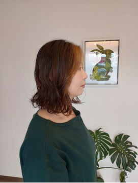 ラグラスヘア(LAGRAS HAIR) ブリーチなしのバングカラー