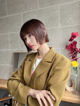 サンド 鹿児島中央(sand) ボブ/フルバング/ハッシュカット/イメチェン/似合わせカット]