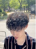 刈り上げメンズマッシュハード波巻きスパイラルパーマ