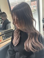 ラフ 難波店(LAFF)&nbsp;#黒髪#ボブルフ#ネビージュ#小顔#ワンレン