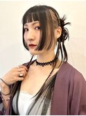 ミルクティーベージュダブルカラーケアブリーチインナーカラー