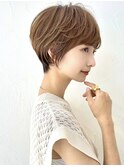 ショートボブ髪型30代40代50代前髪あり前髪なし面長丸顔【倉田】