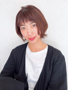 ザブックハンドサロン(The book hand salon) ピンク×ミニボブ