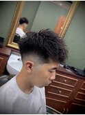 スキンフェードツイストダウンバング