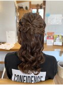 ハーフアップ