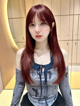グロー オオミヤ アネックス 大宮(GLROW OMIYA ANNEX) フェミニンロング×韓国顔周りレイヤーカット[大宮]