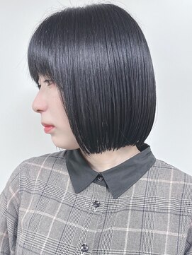 モリオ(morio) =切りっぱなしボブミニボブ耳かけボブコンパクトボブ30代40代