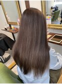 髪質改善/縮毛矯正/酸性ストレート/ブラウンベージ/前髪/韓国