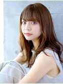 垢抜けシースルーバング☆愛されミディアム　新宿代々木