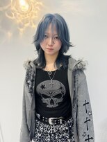 ギグスダブル 栄久屋大通店(gigs double)&nbsp;ウルフ/小顔カット/フェイスレイヤー/ブルーカラー