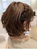 編み込みヘアアレンジ