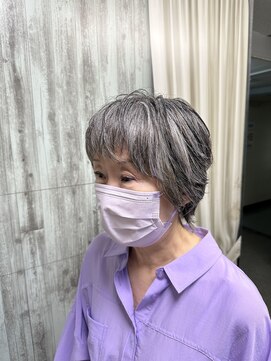 フレーム へアアンドトリートメント 天王寺北口店(FRAME) ザクザクウルフショート