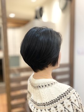 ヘアー グリーン(hair green) 30代40代50代/大人ナチュラル/レイヤーショートボブ