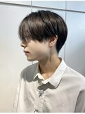 メンズヘア/メンズ韓国/シースルーマッシュ/ラウンドマッシュ