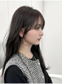 前髪顔まわり韓国ヘアレイヤーカットサイドバンク2wayバンク韓国