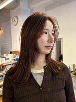 ソルト(Salt)&nbsp;大人レイヤー×ツヤ感レッドブラウンミディsalt大久保