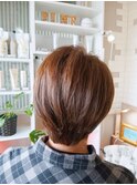 夏カラー髪質改善ショートボブ×夏サマーレイヤー小顔◎