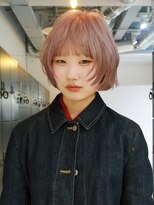 アルバム 池袋(ALBUM)&nbsp;顔周りレイヤーボブミディアムピンクベージュ_F1738