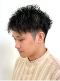 波巻きパーマ