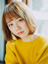 ココカラーアンドカット マルナカ福富店(CoCo Color&Cut)&nbsp;ミルクティーベージュ/ボブレイヤー/30代40代50代60代
