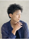 スパイキーショートシャドウパーマアクティブショート