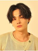 熊本メンズカット MEN'SHAIR センターパート無造作 コンマバング