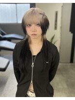 イリス 心斎橋(.elice)&nbsp;ショートウルフホワイトグレージュミニウルフオリーブグレージュ