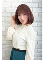 エルサフィロ ヨドヤバシ(el zafiro yodoyabashi)&nbsp;【el zafiro yodoyabashi】大人女子艶感ピンクブラウンボブ