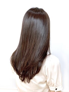 クオリス 上板橋店(QUALIS) ナチュラル艶感ストレート/ココアブラウン/ロングワンカール