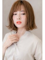 カバーヘア ブリス 北浦和(COVER HAIR bliss)&nbsp;オレンジブラウンくびれ外ハネミディアムZ北浦和20代30代40代