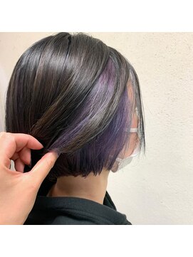 タヒエ(tahie) #インナーカラー　#ラベンダー