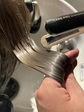 ロンドルージュの髪質改善その3☆トリートメント効果をさらに高める最新型超音波アイロン（ケアプロ）