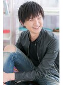 ナチュラルな男らしさモーブカラーサイドパートショートb1