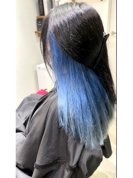 フィーリー ヘア デザイン 太田店(feAry) インナーカラー/ライトブルー/ケアブリーチ