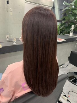 エンディアリング 東銀座(Endearing) 大人可愛いツヤ感ロング髪質改善トリートメントストレート