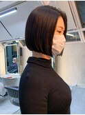 ◇顎ボブ ストレートボブ 髪質改善 縮毛矯正　表参道