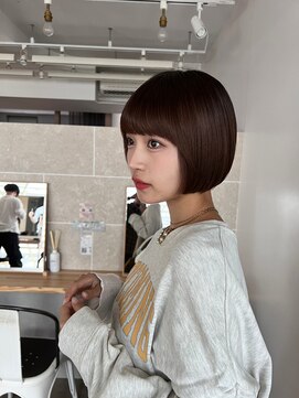 サンド 鹿児島中央(sand) 黒髪/グレーベージュ/レイヤーロング/前髪パーマ[鹿児島駅]