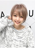 ミルクティーグレージュショート20代30代40代50代